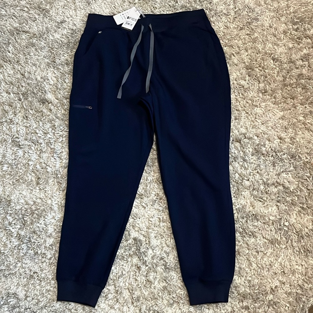 NWT FIGS high waisted | Zamora | yoga waistband | navy blue - Picture 2 of 4